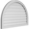 Ekena Millwork Round Top Surface Mount PVC Gable Vent: Functional, w/ 2"W x 1-1/2"P Brickmould Frame, 38"W x 26"H GVPRT38X2602SF - alternate 4